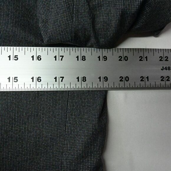 Altamonda 40R Gray Check Double Breasted Peak Lapel Mens Suit Jacket Sport Coat - Picture 7 of 12